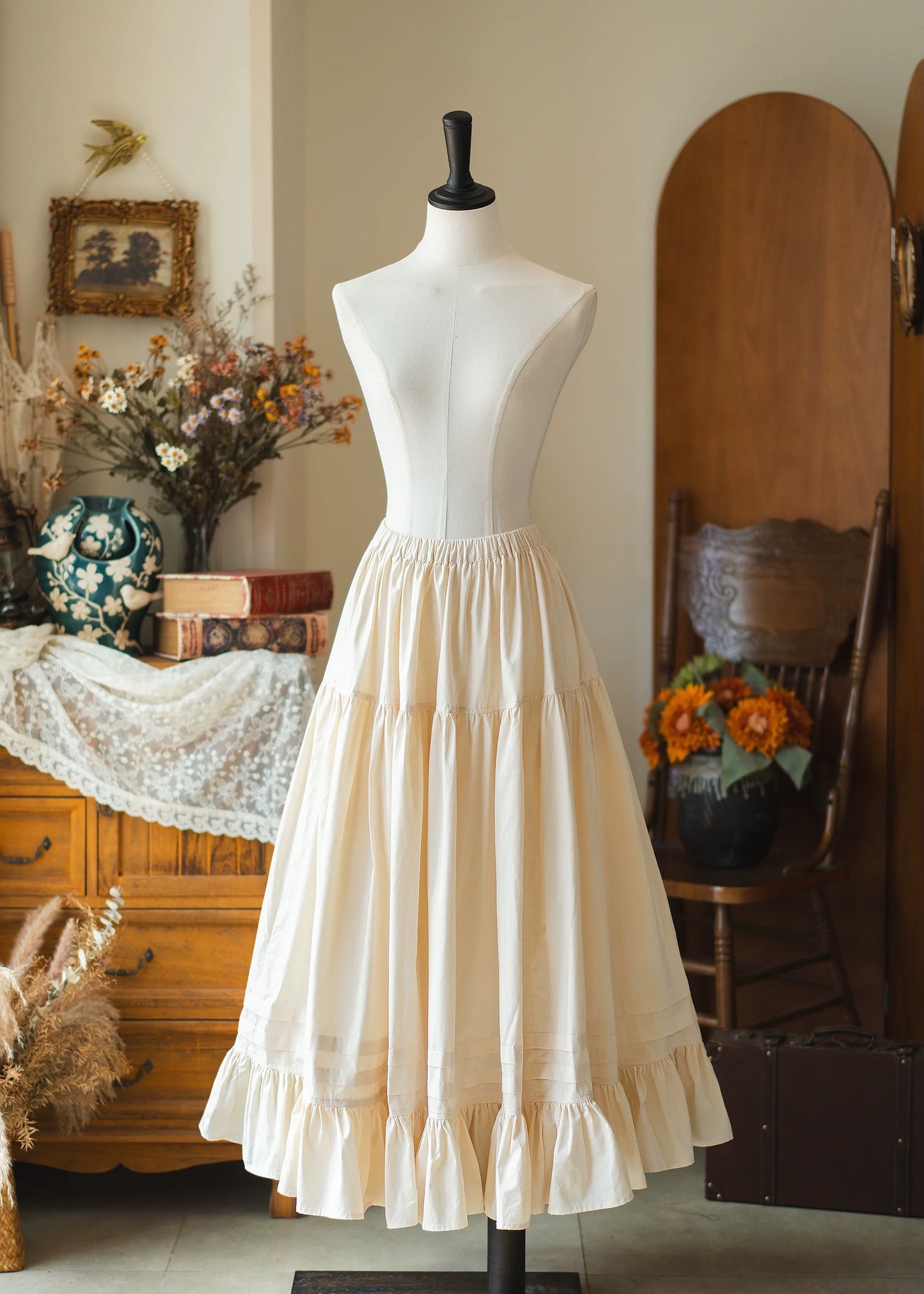 Forest Wardrobe - Forest Pastoral - Elegant Lolita Square Neck Long OP