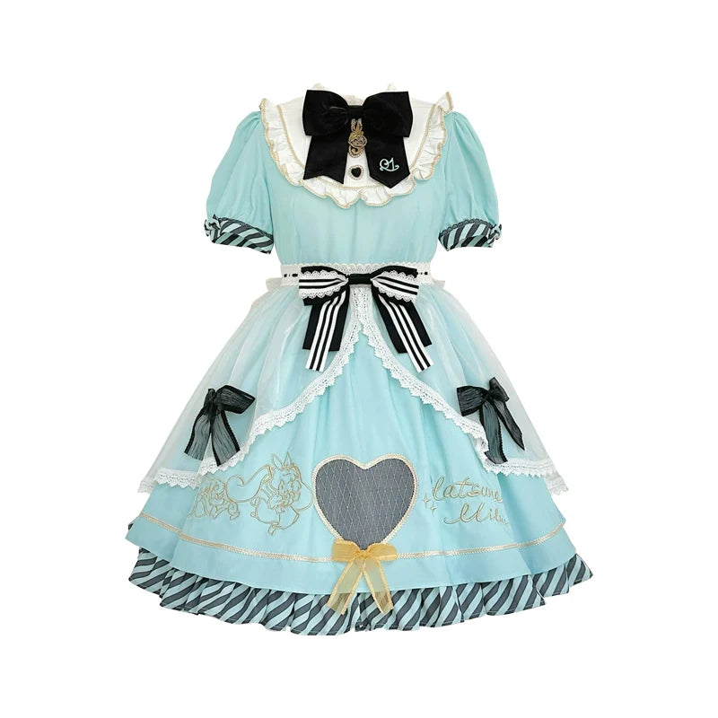 Confession Balloon - Alice in Wonderland - IP Collab Sweet Lolita OP Dress and KC