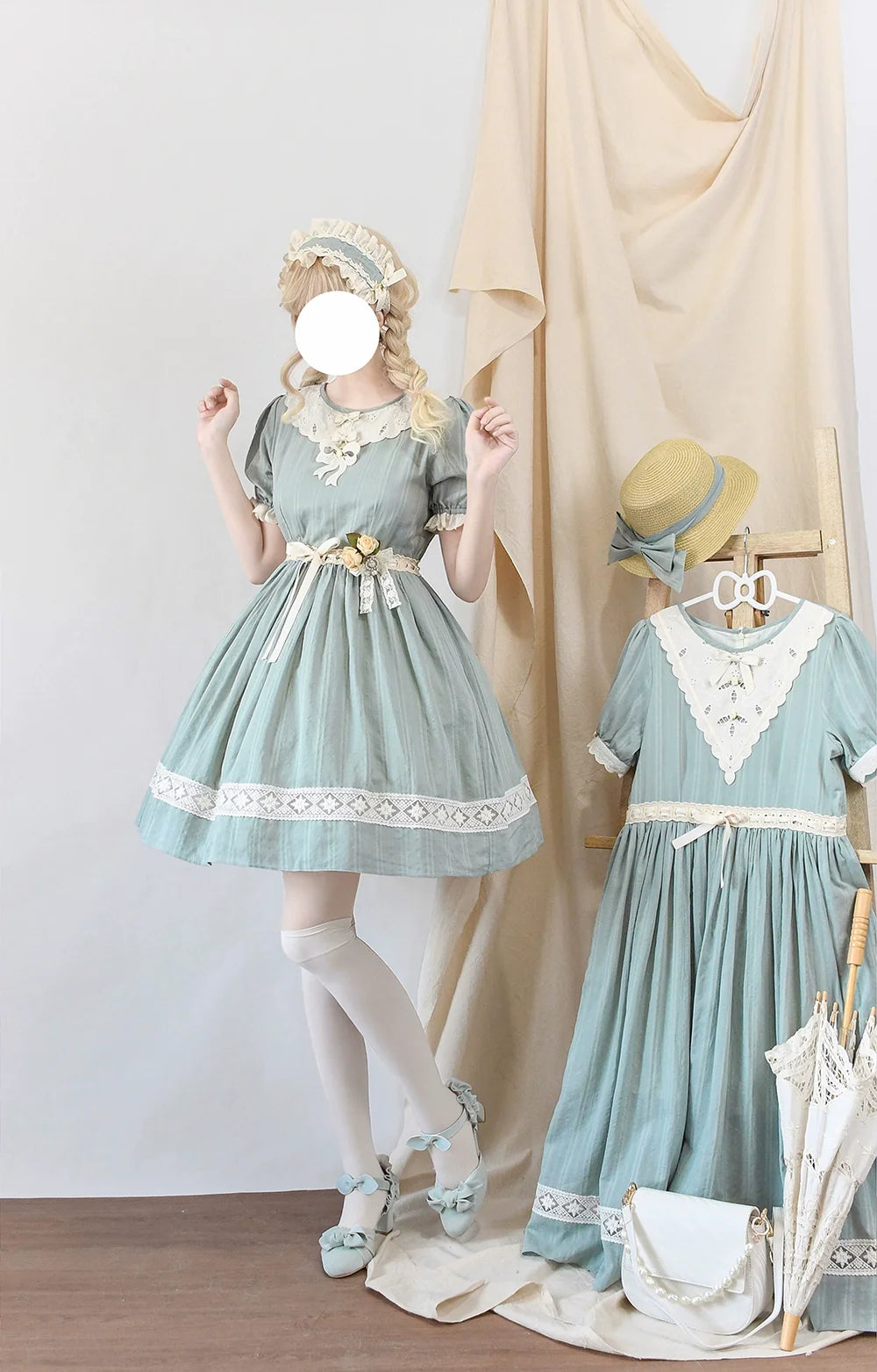 Miss Point - Customized Elegant Lolita OP Dress Cute Daily Girl Short Lolita Dress