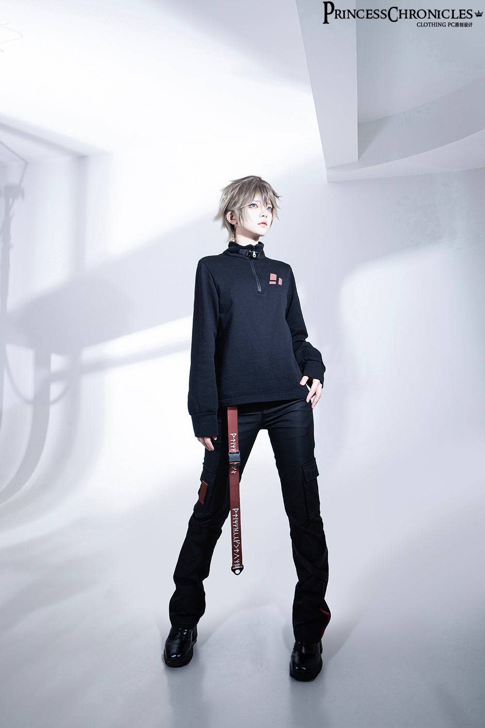 Princess Chronicles - Nameless Blade - Waste Soil Ouji Lolita Slim Black Pants
