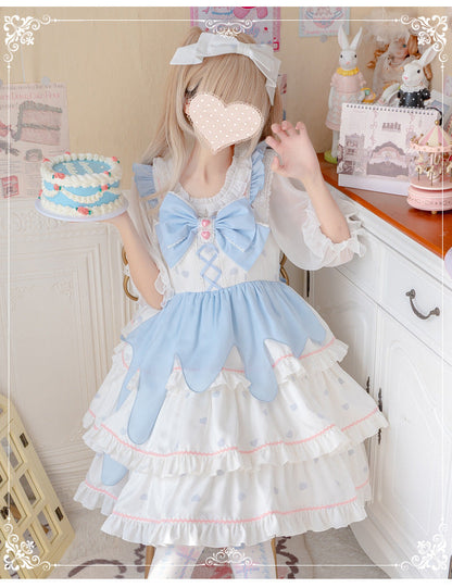 Eieyomi - White Peach Mousse - Sweet Lolita Summer JSK