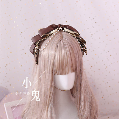 Xiaogui - Gothic Accessories Lolita Bow KC Hairclip