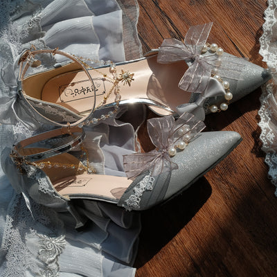 Sky Rabbit - Flower Wedding Elegant Lolita High Heel Shoes