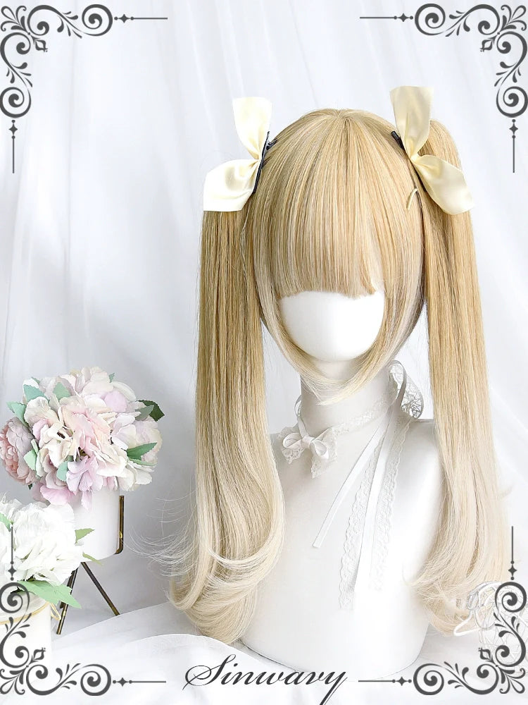 Sinwavy - Pandora's Box - Lolita Short Wig with Cute Double Ponytails