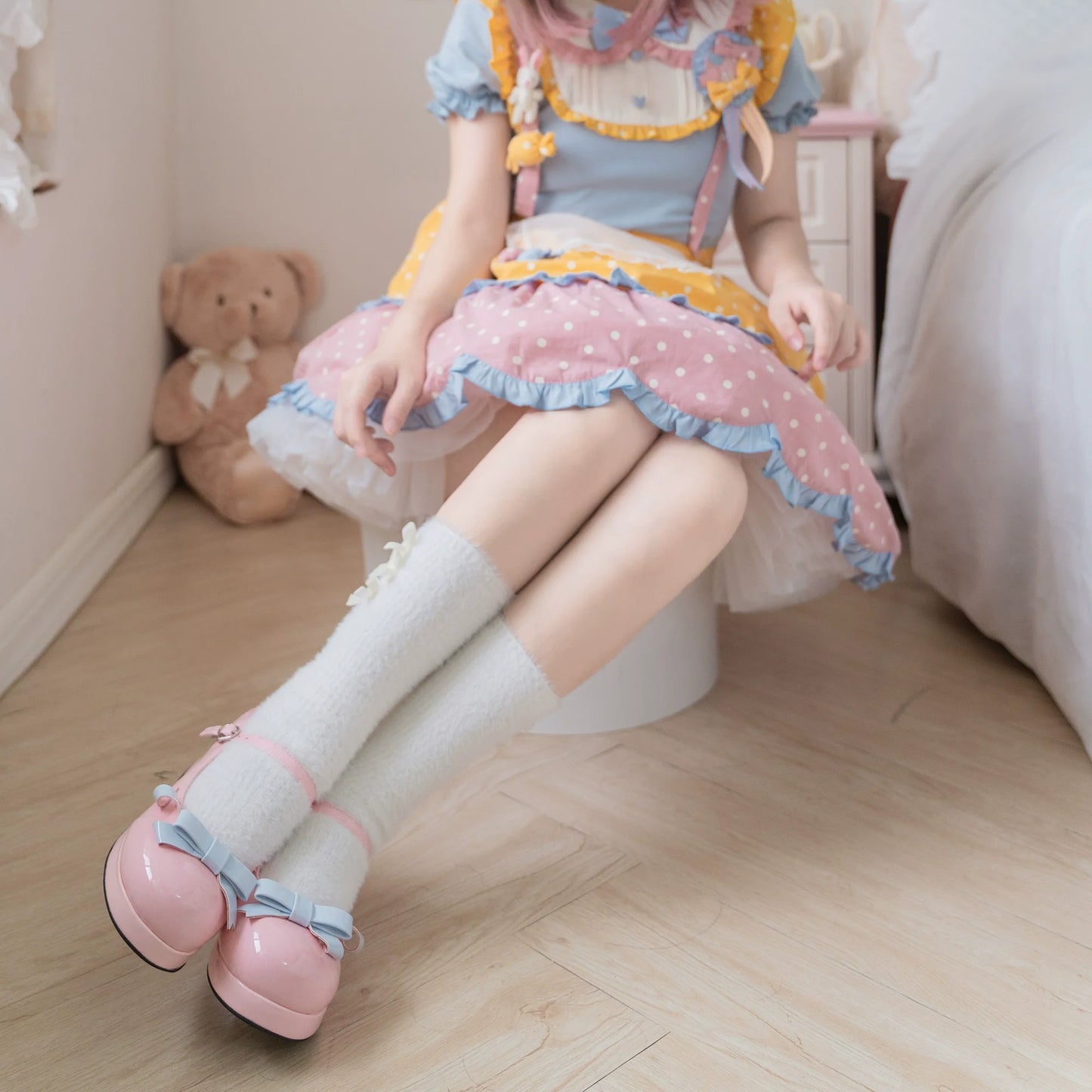 Dolly Doll - Lovers' Gift - Round Toe Middle Heel Mary Jane Lolita Shoes