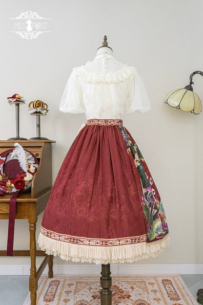 Miss Point - Kaleidoscope - Classical Lolita Shirt Dot Gauze Detachable Puff Sleeve Blouse Customized