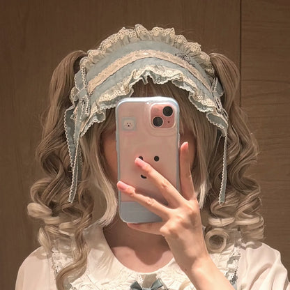 DreamWhale - Small Porcelain Plate - Classic Lolita JSK Printed Dress