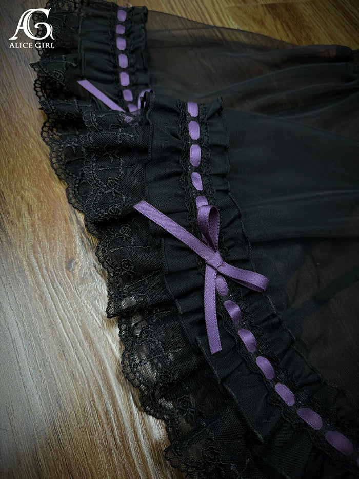 Alice Girl - Cross Princess - Sweet Lolita Princess Sleeves Cross Embroidery Sleeves