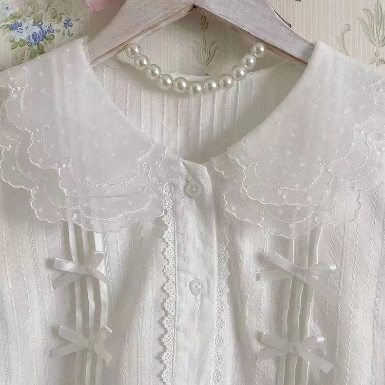 Yaya - Little Fluttershy - Multi-Colored Cotton Lolita Shirt