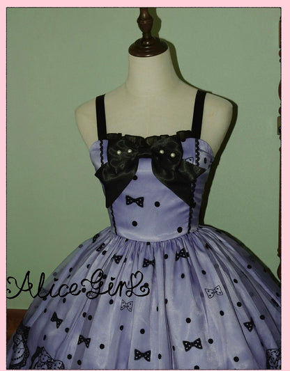 Alice Girl - Brown Sugar Bear - Printed Sweet Lolita Dress, Multiple Styles