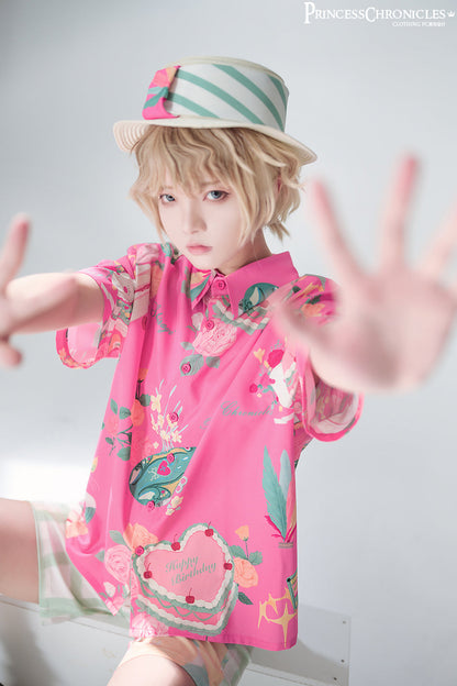 Princess Chronicles - Summer Printed Blouse and Shorts