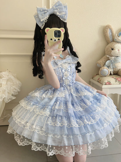 Sugar Girl - Love Overture - Sweet Lolita JSK, Tiered Ruffles Dress