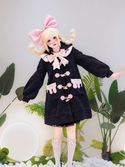 Forest Fluorescent Carps - Sweet Lolita Winter Coat Unicorn and Rabbit Ear Coat