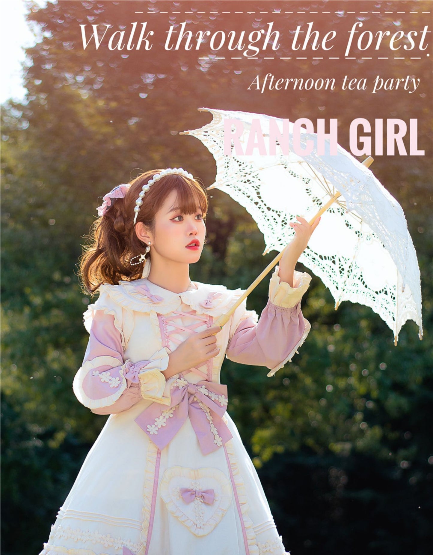 Niu Niu - Little Gardener - Plus Size Lolita OP Dress Pink Winter Long Sleeve