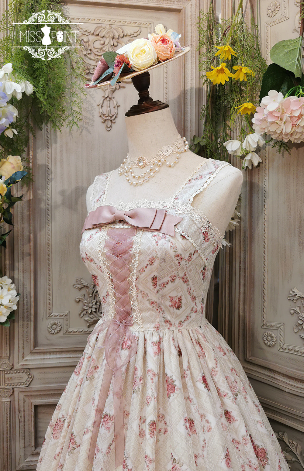 Miss Point - Woody Rose - Elegant Floral Lolita JSK Dress