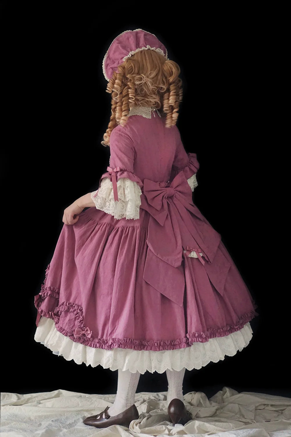 Miss Point - Lilyka Garden - Classic Lolita OP Dress Set Elegant Floral Wall Princess Sleeve