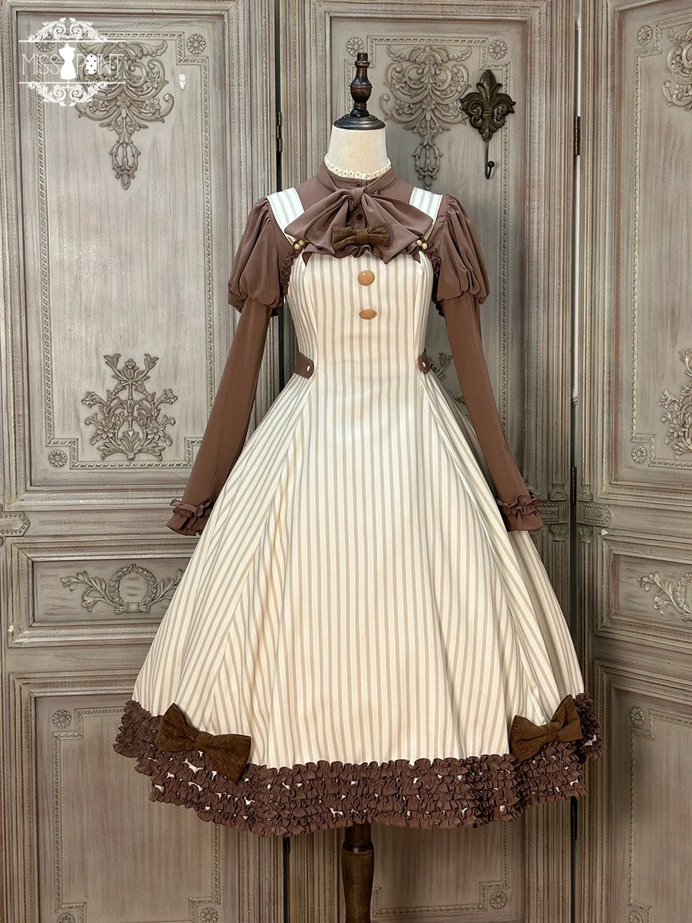 Miss Point - Classic Lolita JSK Customized Stripe Lolita Dress