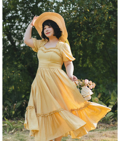 Forest Wardrobe - Forest Pastoral - Elegant Lolita Square Neck Long OP