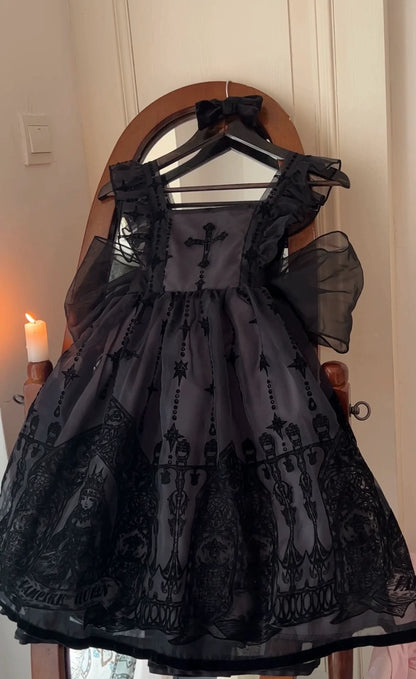 Sugar Girl - Cross Witch - Gothic Lolita Jumper Dress Suspender Dress