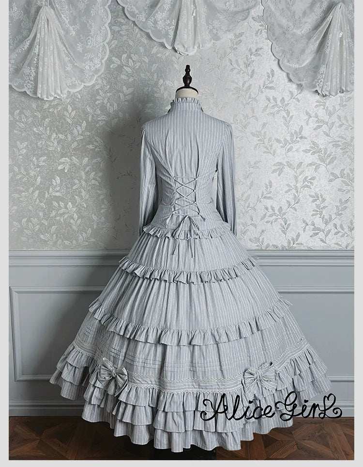 Alice Girl - Duke of Victoria - Classic Lolita Striped Blouse