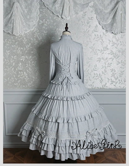 Alice Girl - Duke of Victoria - Classic Lolita Striped Blouse