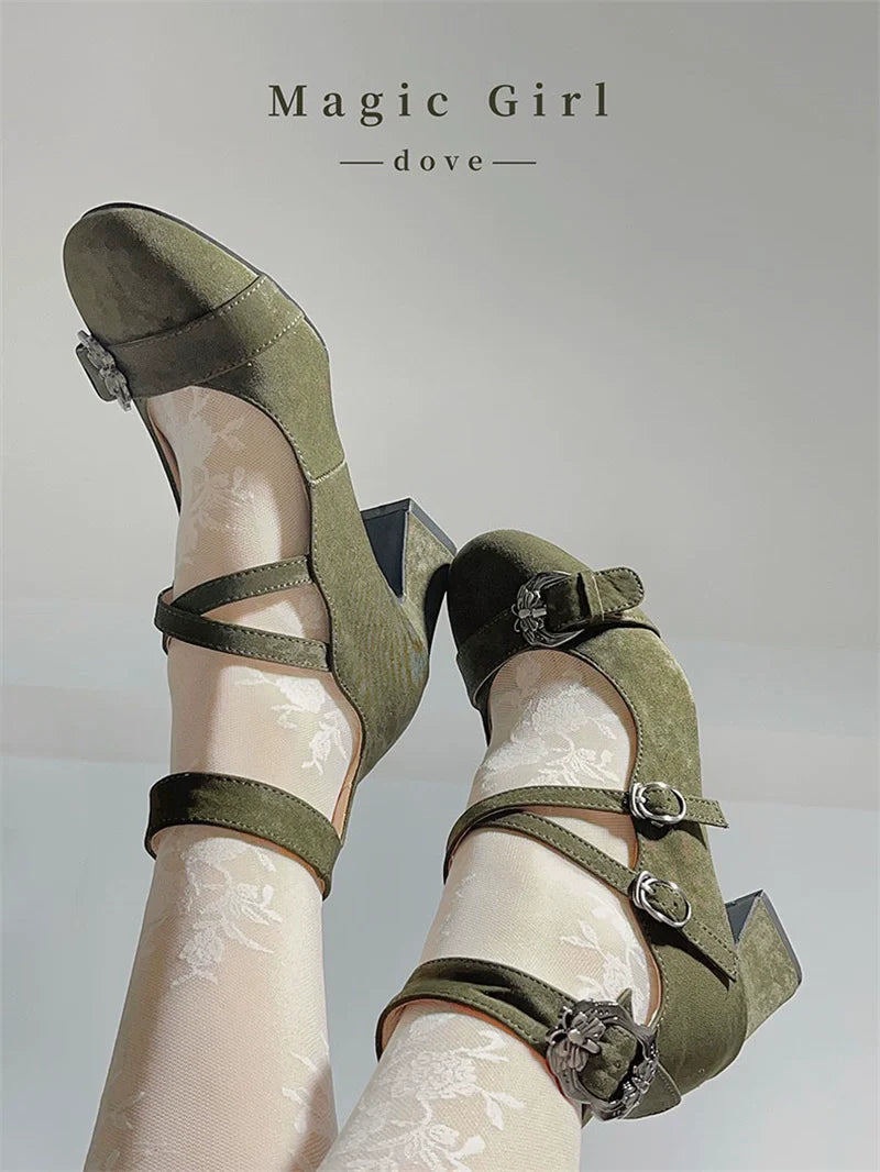 MR.Qiutian - Velia - Elegent Lolita Shoes CLA Thick Heel Shoes