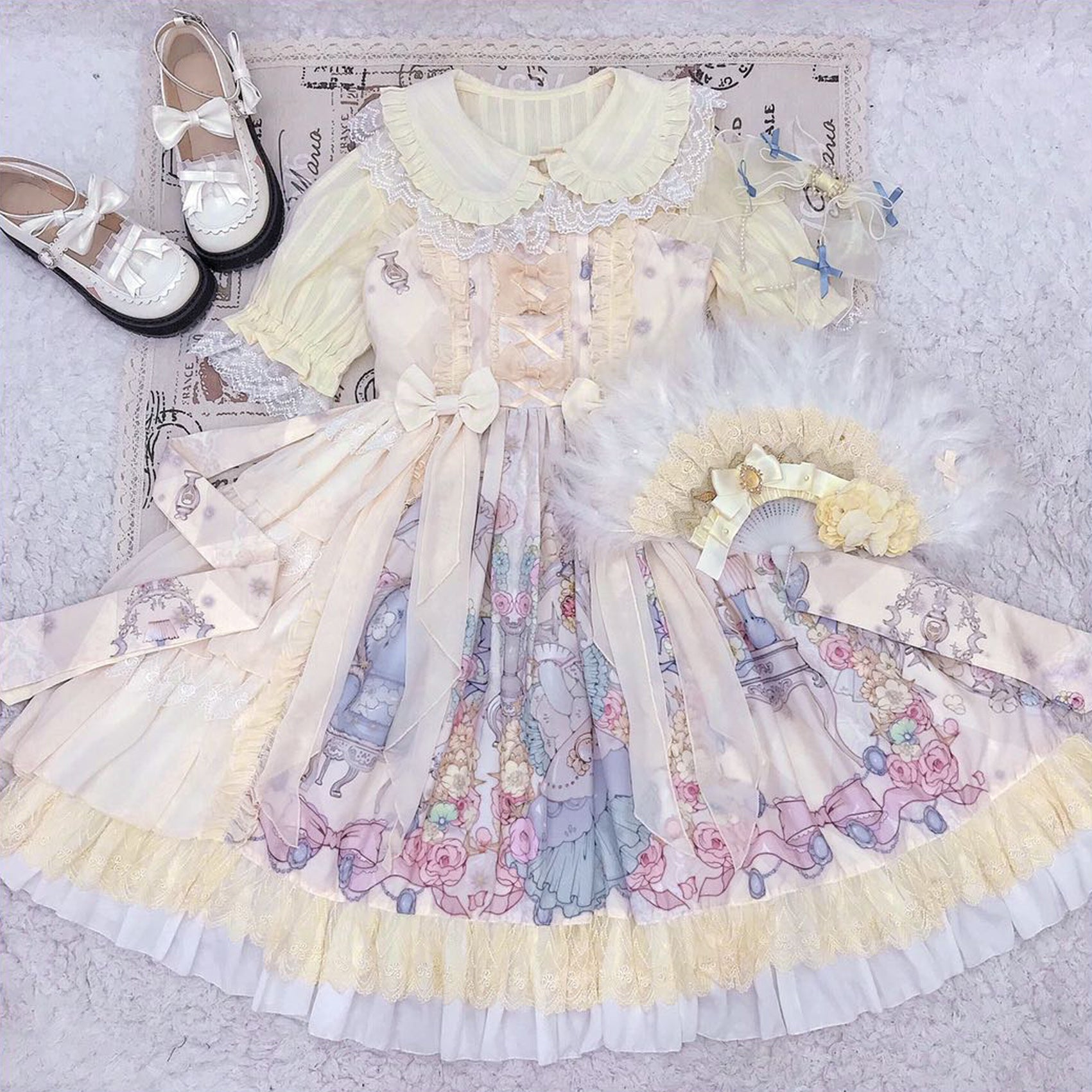 MIST - Sweet Lolita Golilla Short Sleeve Shirt