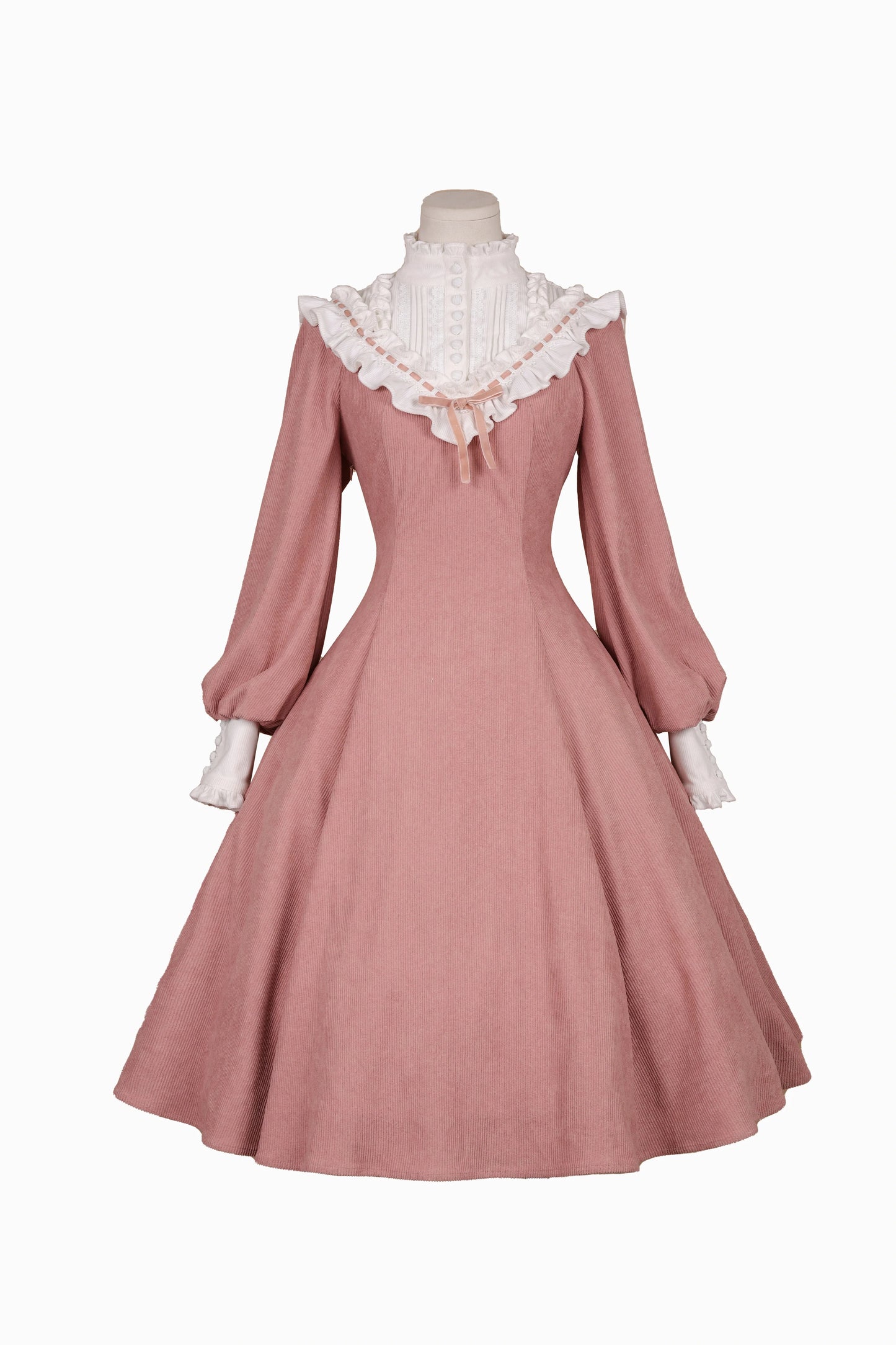 Miaoplus - Winter Birch Forest - Elegant Lolita OP Dress Corduroy Long Sleeve Winter Dress