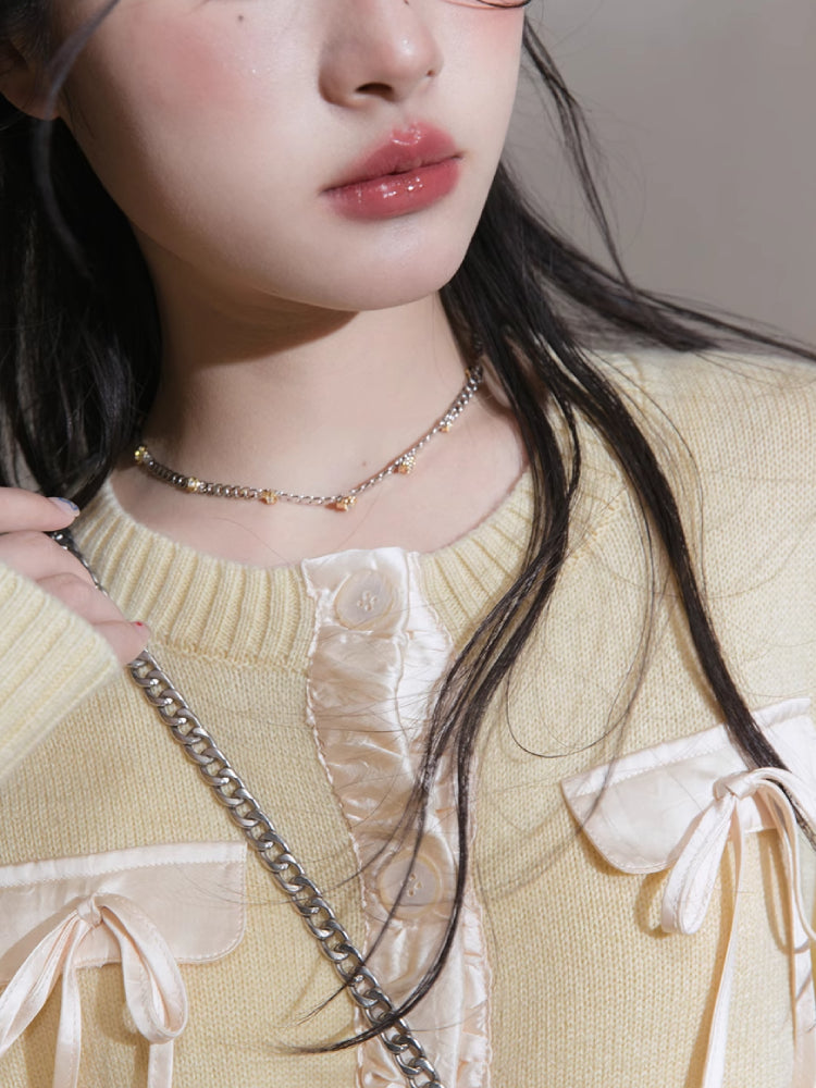 Ribbon wool cardigan【s0000007211】