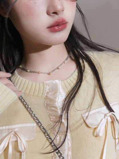 Ribbon wool cardigan【s0000007211】