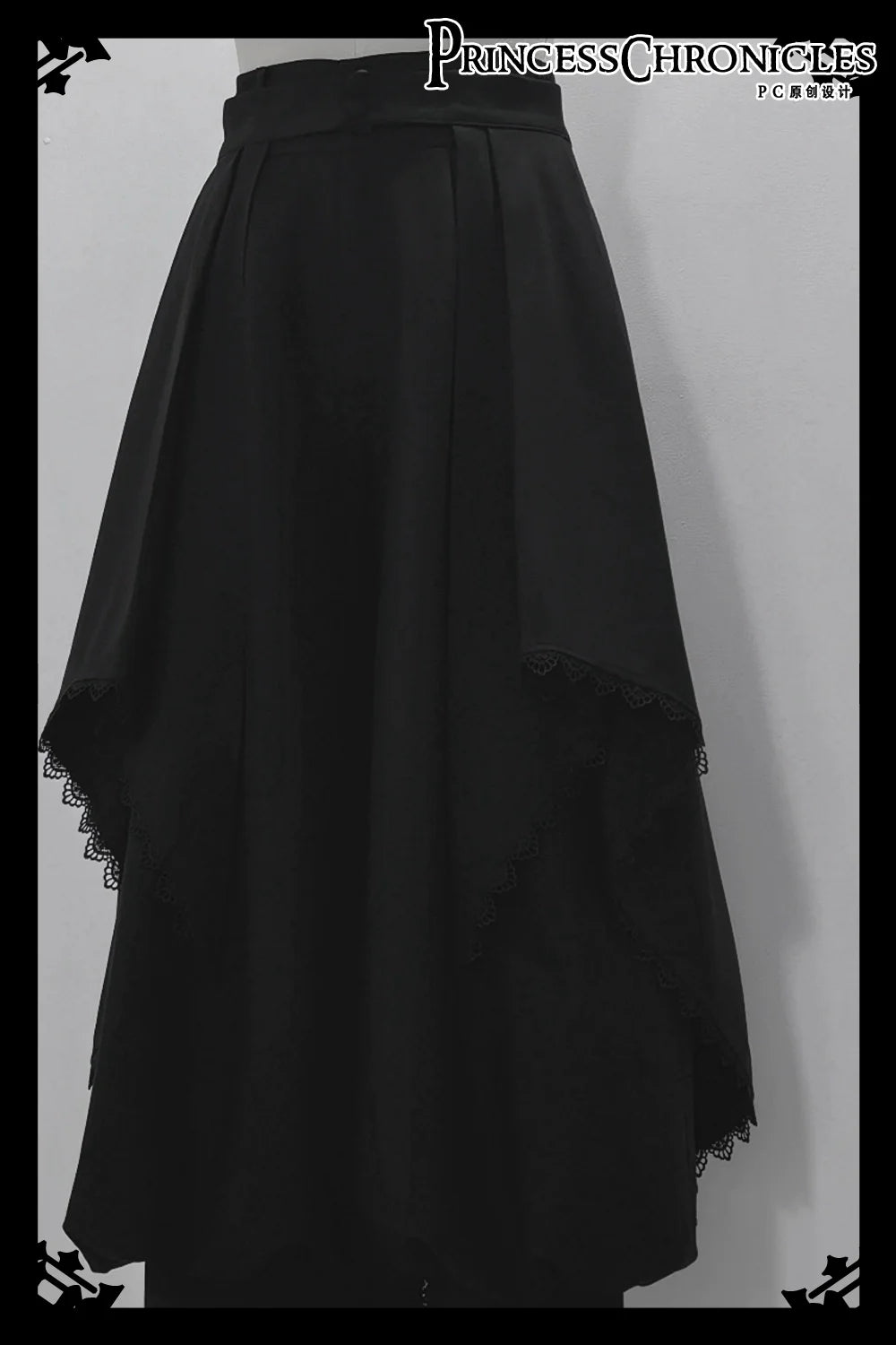 Princess Chronicles - Sorcerer's law - Retro Gothic Lolita Coat Black Ninth Pants