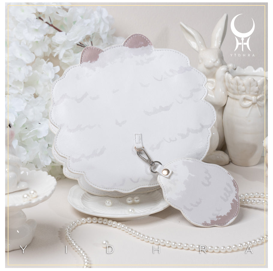 Yidhra - Printed Kawaii Cat Leather Shoulder Bag