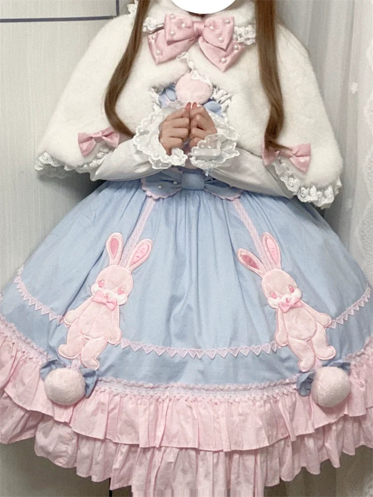 Letters from Unknown Star - Kawaii Lolita Cape Winter Lolita Shawl Daily