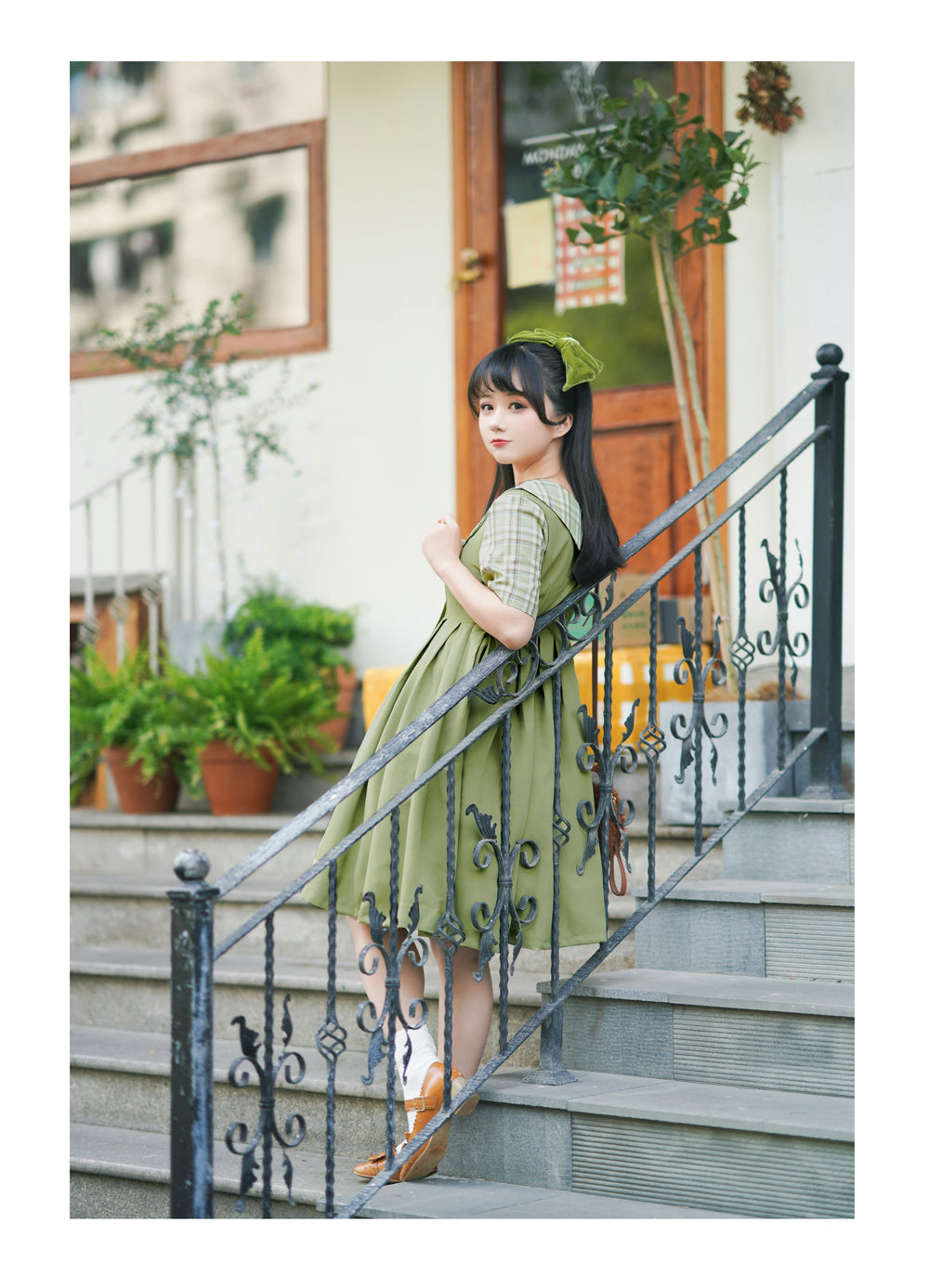 EESSILY - Macaron Waffle - Kawaii Lolita Short Sleeve Summer OP