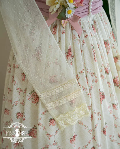 Miss Point - Woody Rose - Lolita Headband Flower Brooch