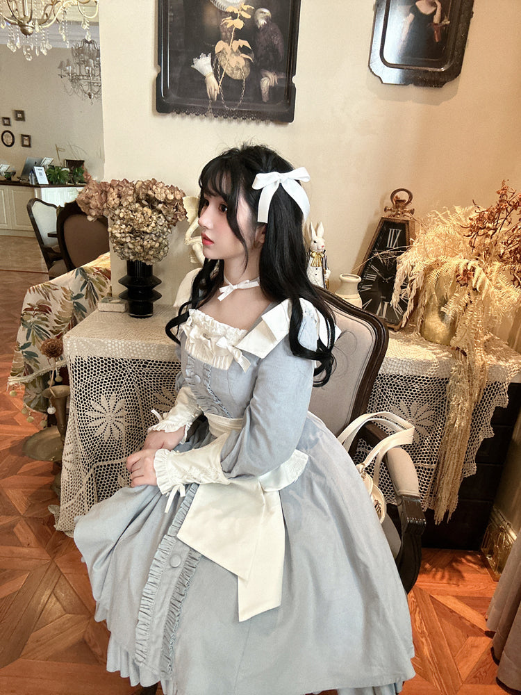 Sweet Wood - Annie's Gift - Elegant Velvet Lolita OP Dress