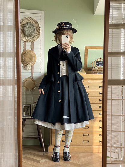 Miss Point - Golden Movement - Elegant Lolita Fishbone Skirt Customized