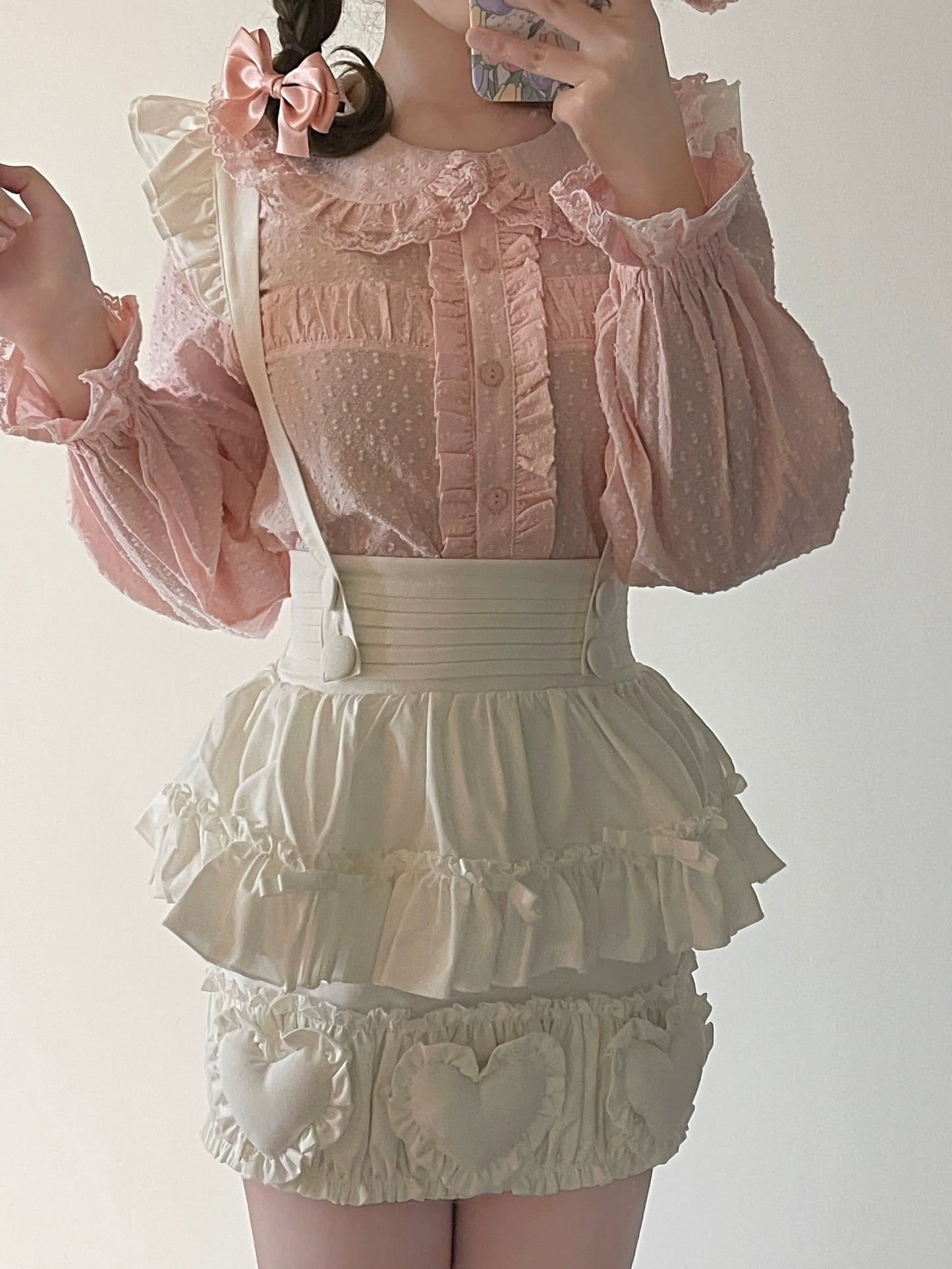 MIST - Tianmi - Sweet Lolita Blouse Long Sleeve Doll Collar Thin Shirt