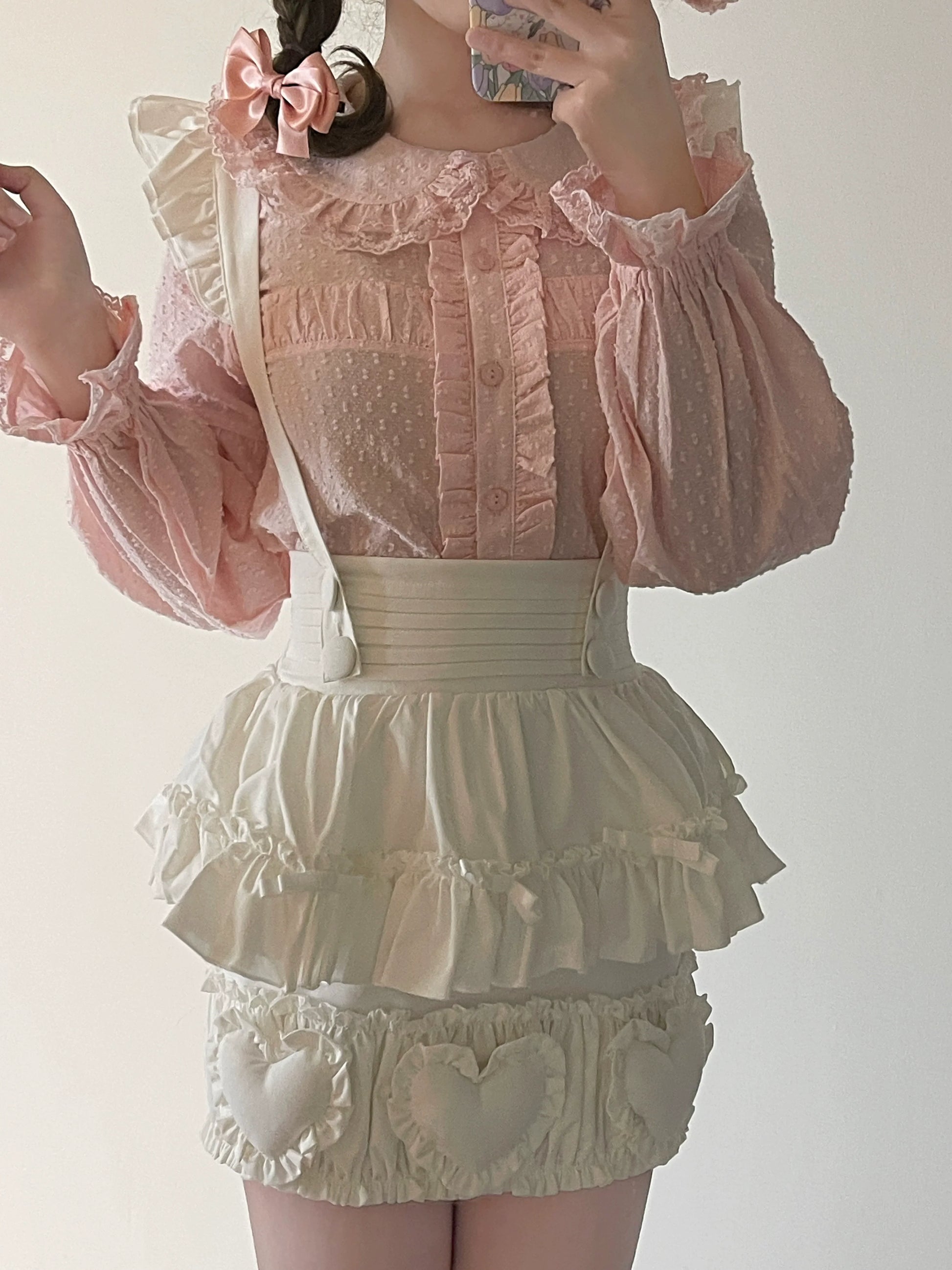 MIST - Tianmi - Sweet Lolita Blouse Long Sleeve Doll Collar Thin Shirt