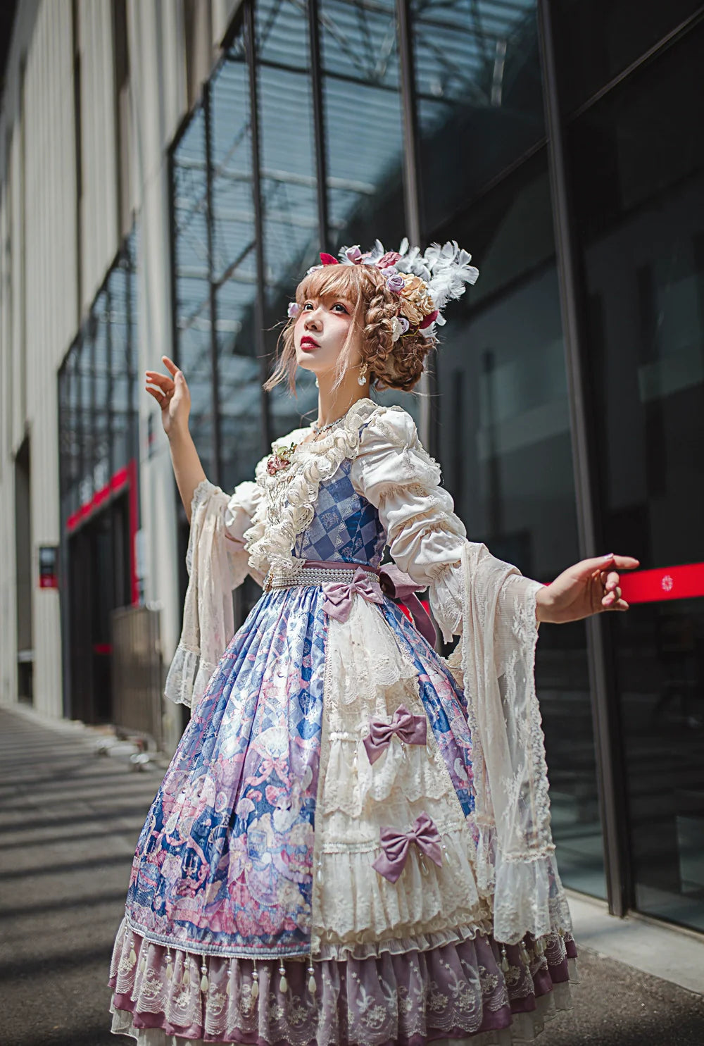 Miss Point - Elizabeth Meow - Classic Lolita Blouse Lotus Root Sleeve Lolita Shirt