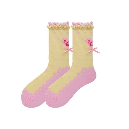 Roji Roji - Sweet Lolita Socks Cute Lolita Short Socks With Polka Dot