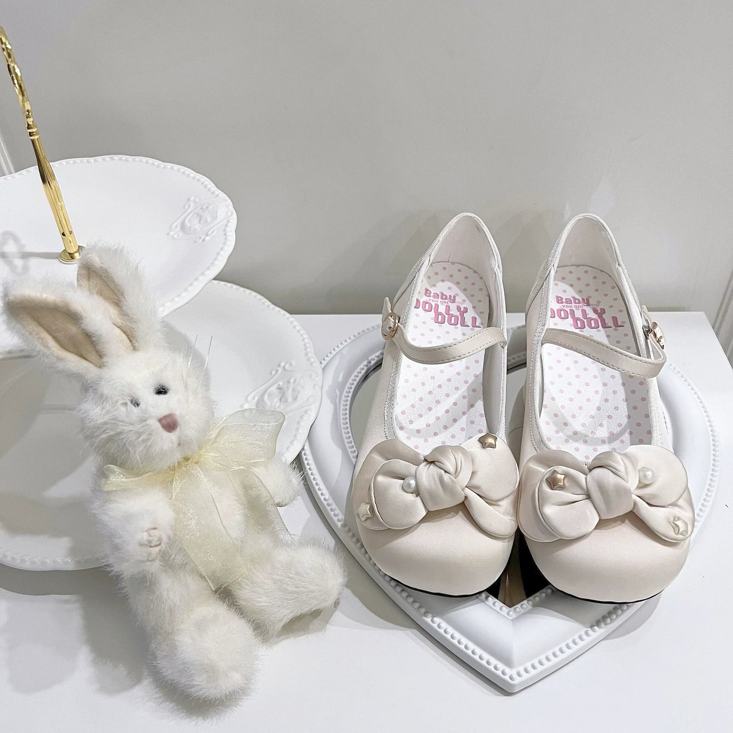 Dolly Doll - Little Fat Ding - Sweet Lolita Shoes Low Heel Round-toe Shoes