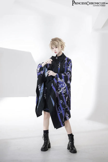 Princess Chronicles - Summer Ouji Lolita Print Loose Shirt Outfit