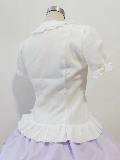 Sweet Angel - Daily Lolita White Short Sleeve Shirt