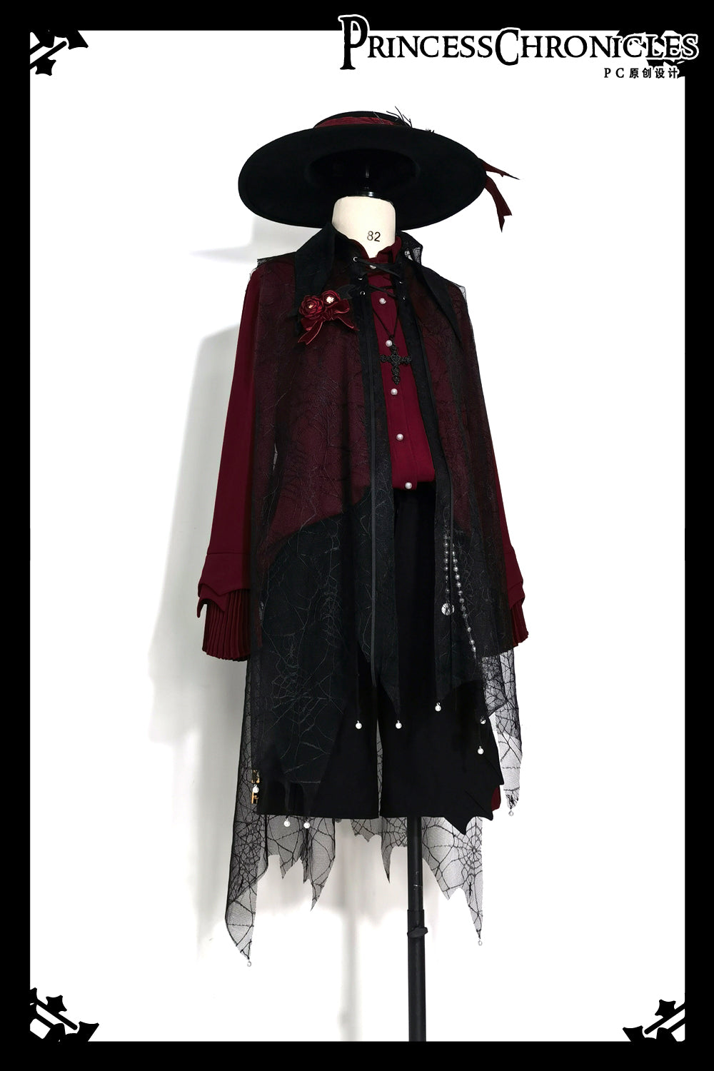 Princess Chronicles - Floating Phantom - Gothic Ouji Lolita Sheer Cape