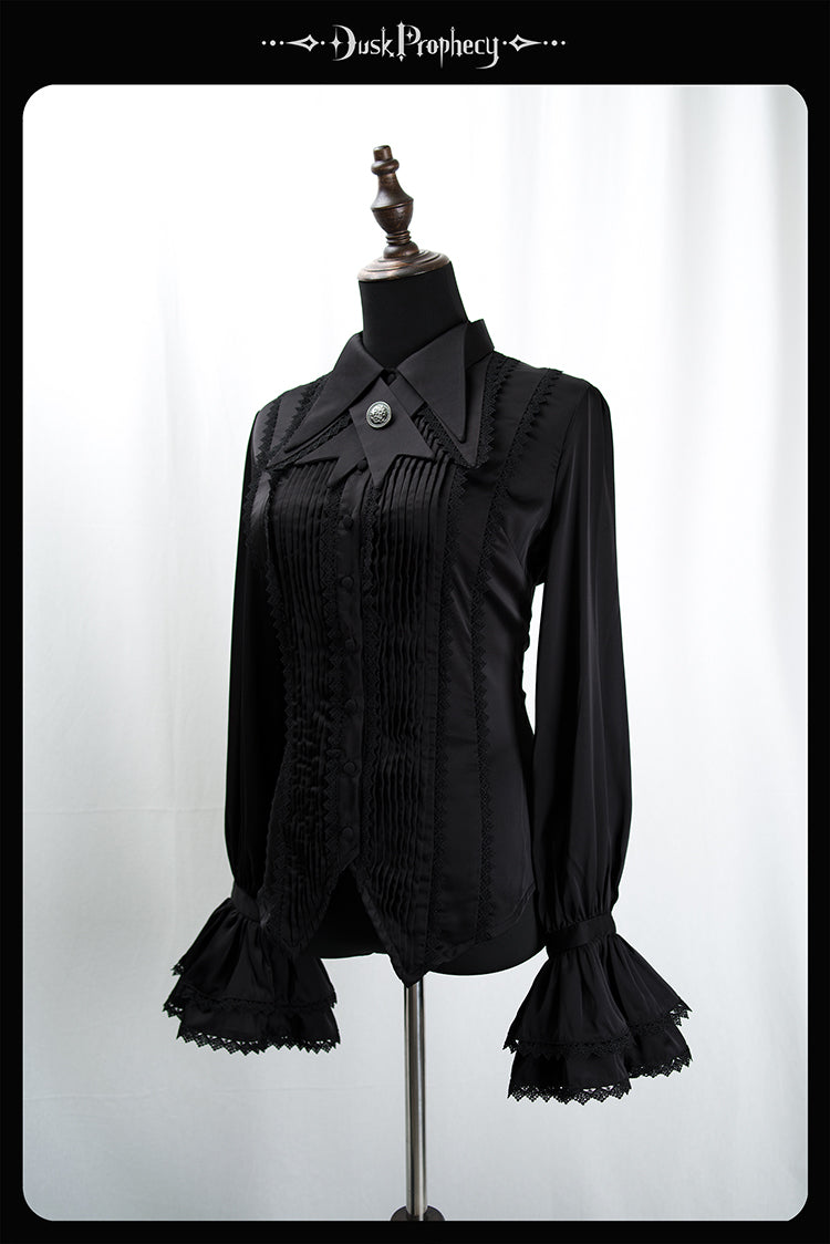 DuskProphecy - Coccyx - Elegant Lolita Shirt Tailored Cut Blouse