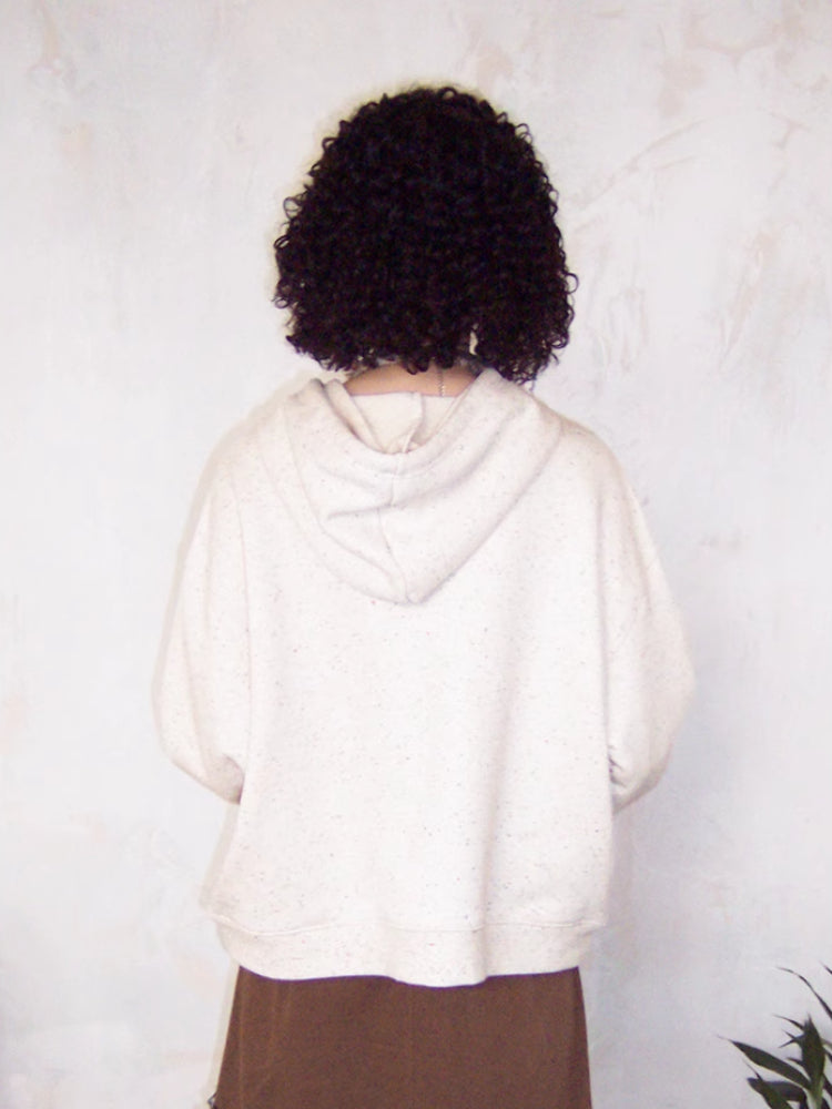 Hooded embroidered sweatshirt【s0000006559】