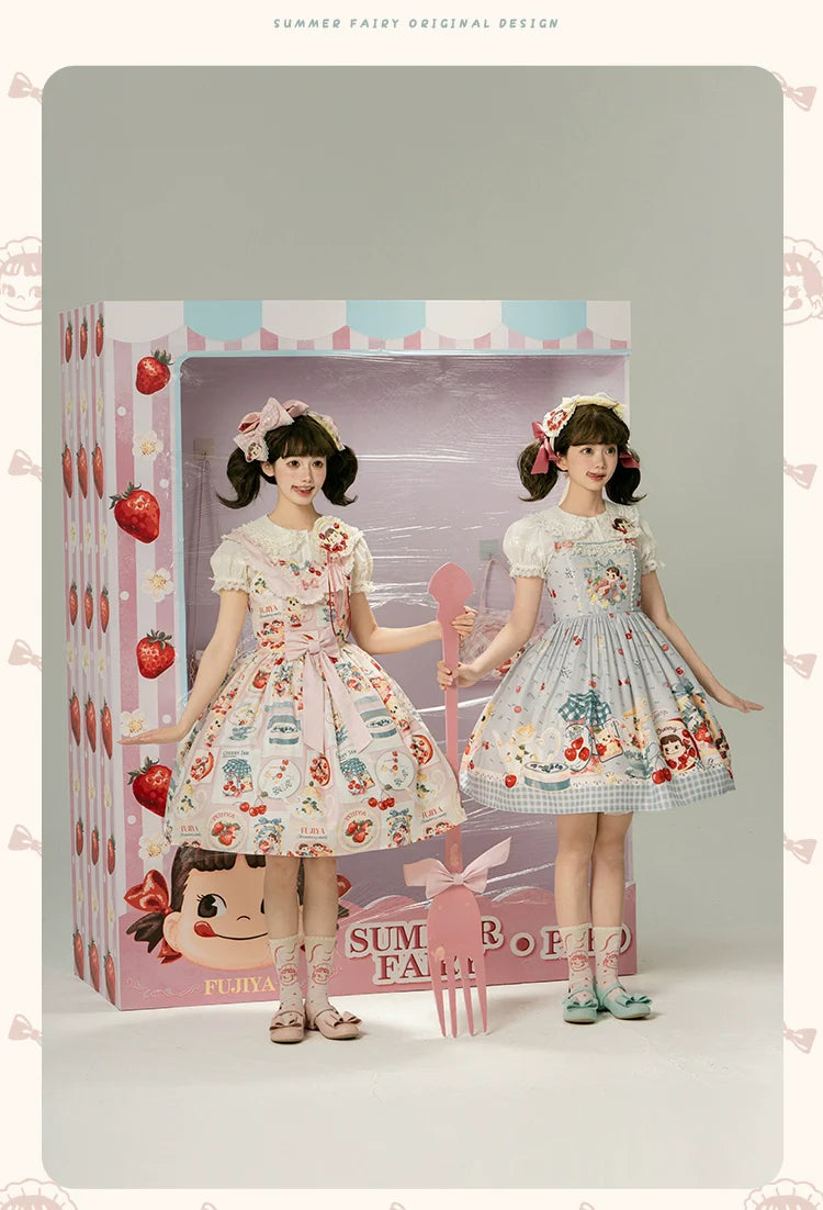 Summer Fairy - IP Collab Kawaii Lolita JSK Shirt Candy Box Hat