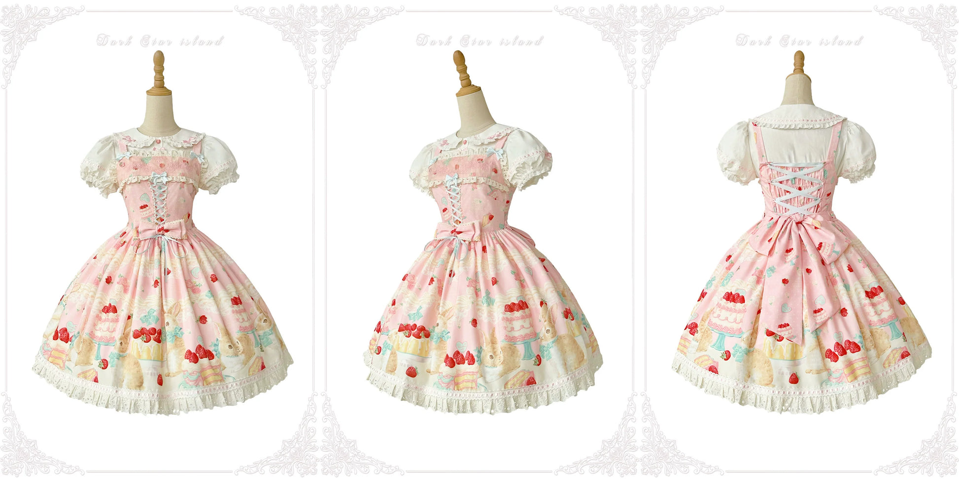 Dark Star Island - Honey Bunny Cake - Sweet Lolita JSK/OP/Strap SK/Shirt