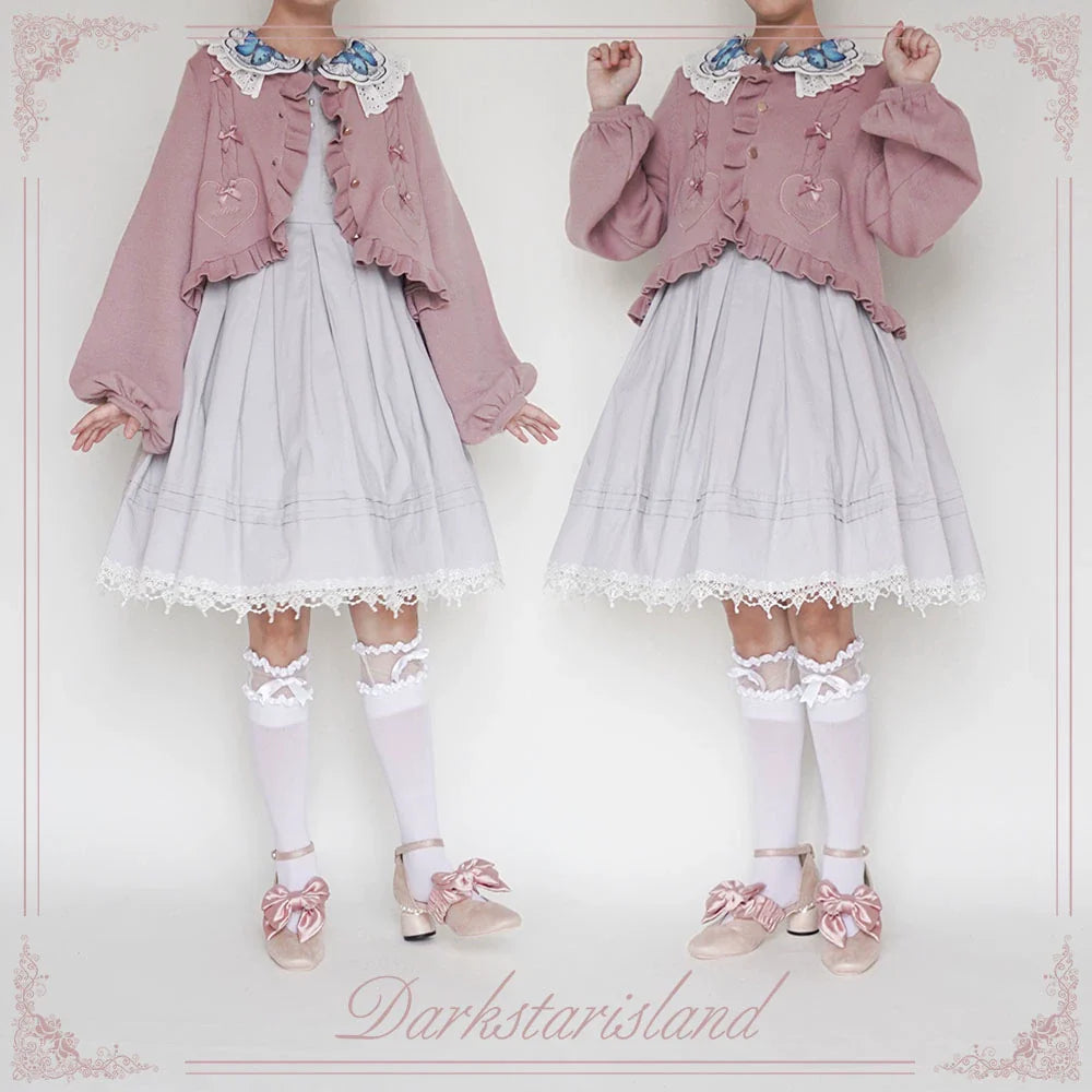 Dark Star Island - Sugar Frost - Sweet Lolita Cardigan Knit Embroidered Sweater